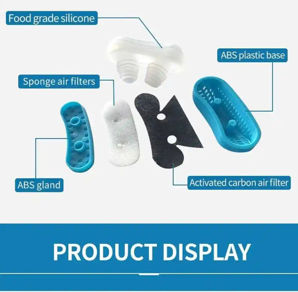 2 in 1 Anti Snoring Device Air Purifier Filter - Improves Breathing