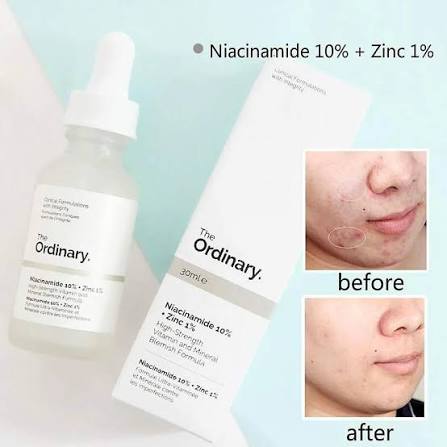 The Ordinary Niacinamide 10% + Zinc 1 % (30ML ) - with barcode & Batch Code