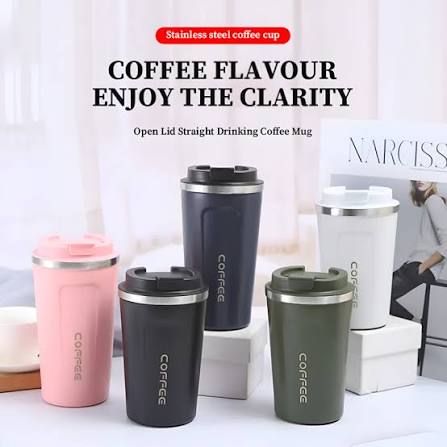 510ml Large-capacity Coffee Cup Keep Heat Stainless Steel